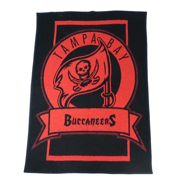 Buccaneer Beiderlack Blanket NFL Football Reversible Tampa Bay - Picture 1 of 6